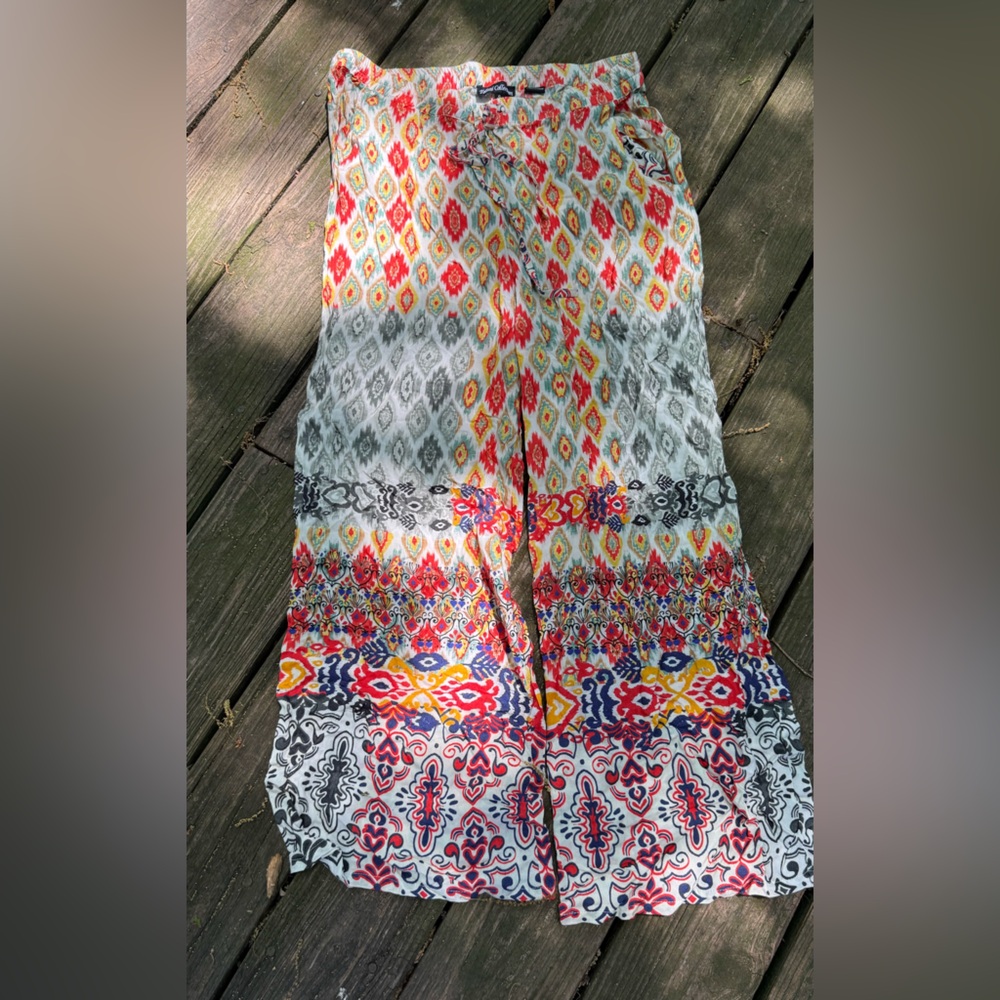 Tolani Multicolor Patterned‎ Wide-Leg Trousers